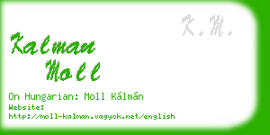 kalman moll business card